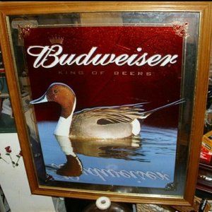Vintage 2002 Budweiser Duck Mirror